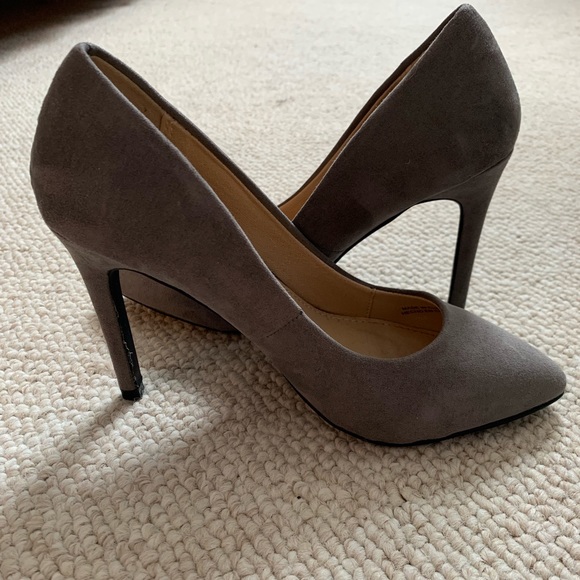Gray Forever 21 Heels - Picture 4 of 6